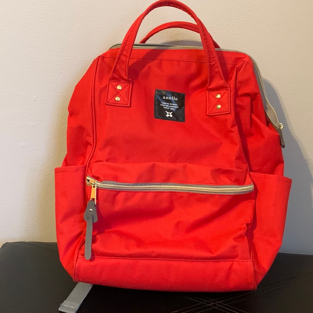 Structured Red Backpack 🎒